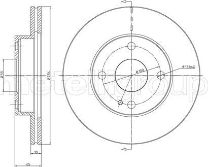 Fri.Tech. BD0297 - Тормозной диск unicars.by