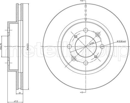 Fri.Tech. BD0261 - Тормозной диск unicars.by