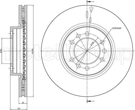 Brembo 08574310 - Тормозной диск unicars.by