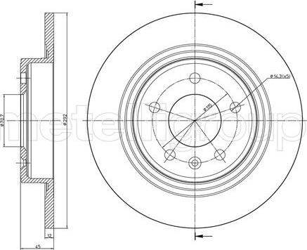 Fri.Tech. BD1400 - Тормозной диск unicars.by