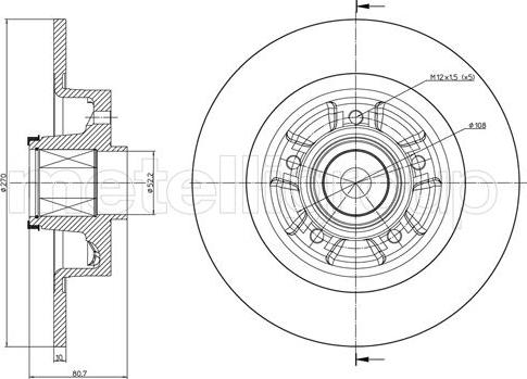 Delphi BG9115RS - Тормозной диск unicars.by