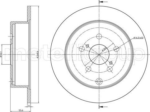 Fri.Tech. BD1150 - Тормозной диск unicars.by