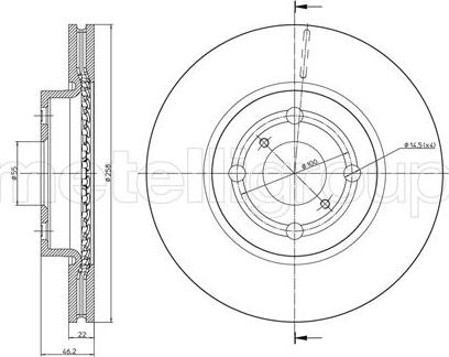 Fri.Tech. BD1209 - Тормозной диск unicars.by