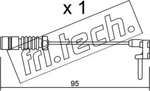 Fri.Tech. SU.011 - Сигнализатор, износ тормозных колодок unicars.by