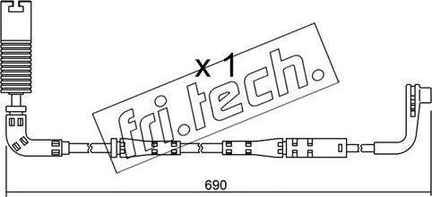 Fri.Tech. SU.157 - Сигнализатор, износ тормозных колодок unicars.by