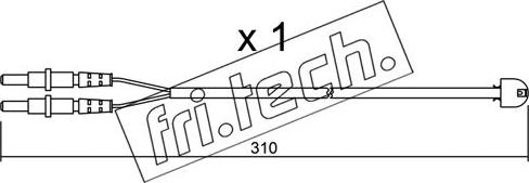 Fri.Tech. SU.242 - Сигнализатор, износ тормозных колодок unicars.by