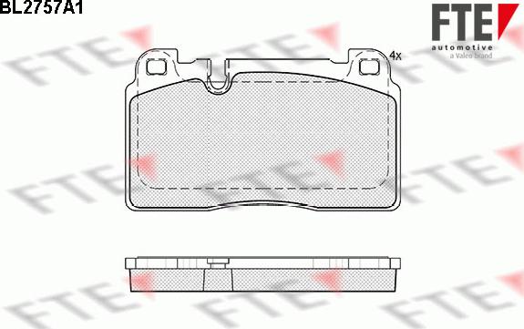 FTE 9010965 - Тормозные колодки, дисковые, комплект unicars.by