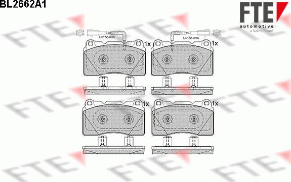 FTE 9010901 - Тормозные колодки, дисковые, комплект unicars.by