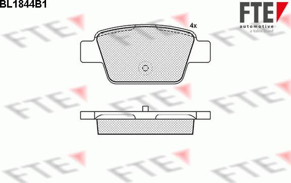 FTE 9010424 - Тормозные колодки, дисковые, комплект unicars.by