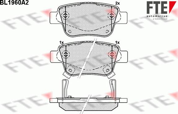 FTE 9010546 - Тормозные колодки, дисковые, комплект unicars.by