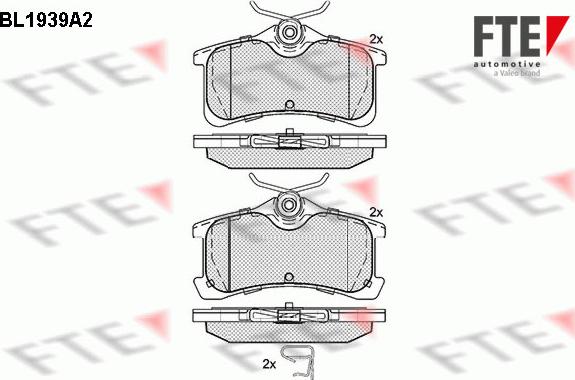 FTE 9010532 - Тормозные колодки, дисковые, комплект unicars.by