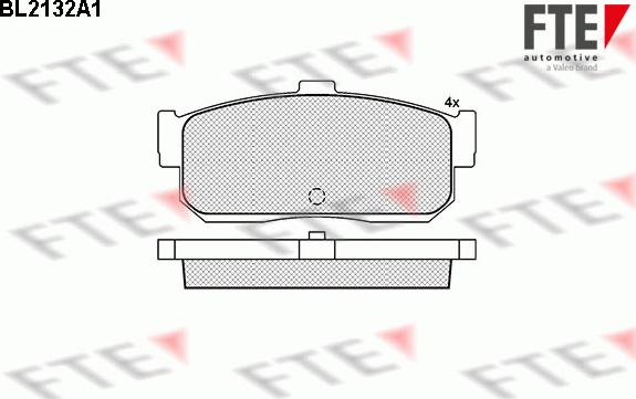 FTE BL2132A1 - Тормозные колодки, дисковые, комплект unicars.by