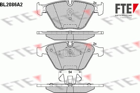 FTE 9010670 - Тормозные колодки, дисковые, комплект unicars.by