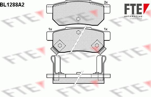 FTE 9010093 - Тормозные колодки, дисковые, комплект unicars.by