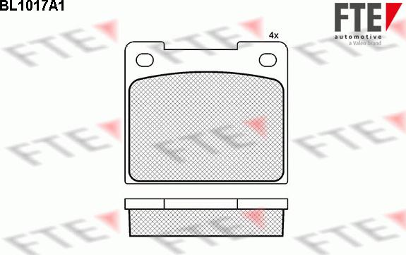 FTE 9010007 - Тормозные колодки, дисковые, комплект unicars.by