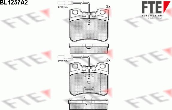 FTE 9010080 - Тормозные колодки, дисковые, комплект unicars.by