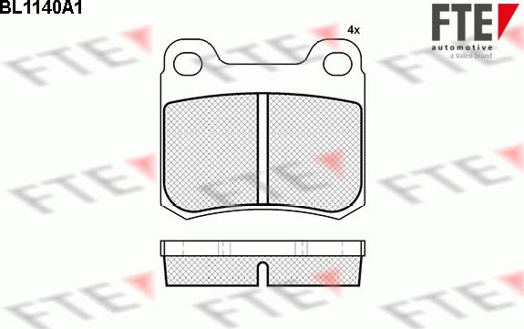 FTE BL1140A1 - Тормозные колодки, дисковые, комплект unicars.by