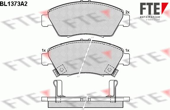 FTE 9010150 - Тормозные колодки, дисковые, комплект unicars.by