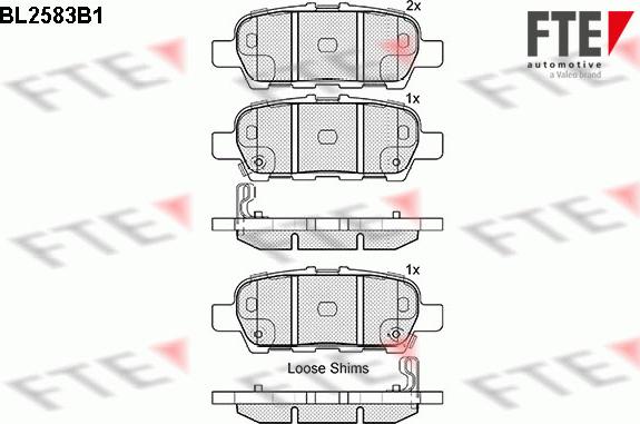 FTE 9010834 - Тормозные колодки, дисковые, комплект unicars.by