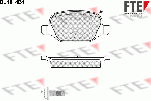 FTE 9010392 - Тормозные колодки, дисковые, комплект unicars.by