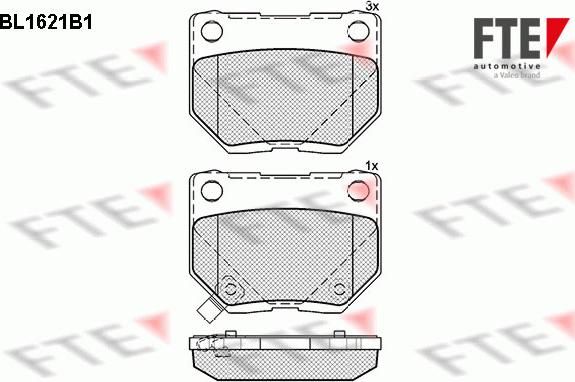 FTE 9010254 - Тормозные колодки, дисковые, комплект unicars.by