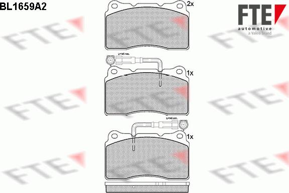 FTE 9010275 - Тормозные колодки, дисковые, комплект unicars.by