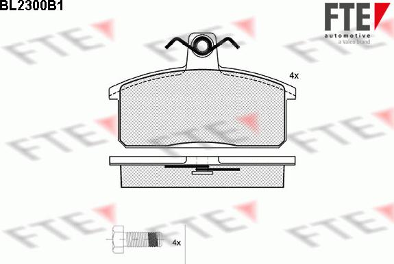 FTE 9010700 - Тормозные колодки, дисковые, комплект unicars.by