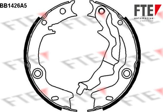 FTE BB1426A5 - Комплект тормозов, ручник, парковка unicars.by