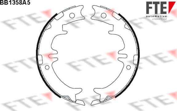 FTE BB1358A5 - Комплект тормозов, ручник, парковка unicars.by