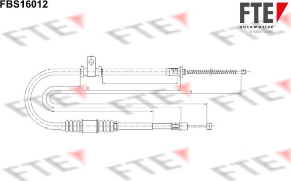 FTE 9250416 - Тросик, cтояночный тормоз unicars.by