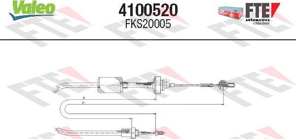 FTE 4100520 - Трос, управление сцеплением unicars.by