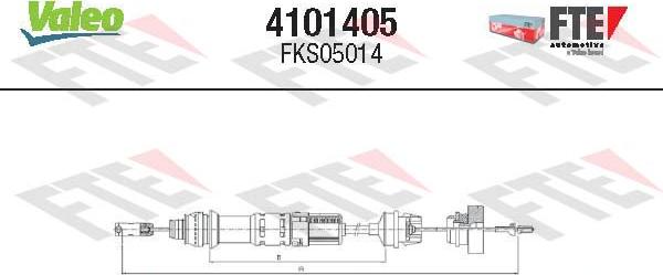 FTE 4101405 - Трос, управление сцеплением unicars.by