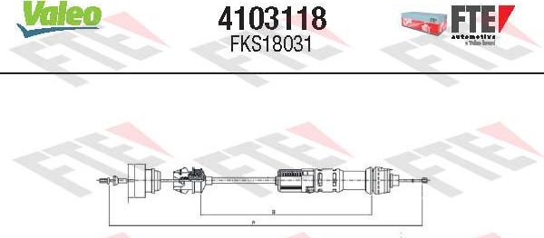 FTE 4103118 - Трос, управление сцеплением unicars.by