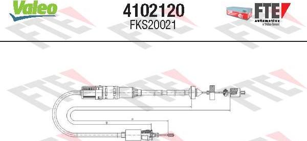 FTE 4102120 - Трос, управление сцеплением unicars.by