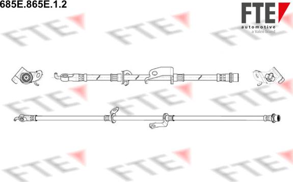 FTE 685E.865E.1.2 - Тормозной шланг unicars.by