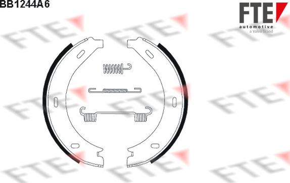 FTE BB1244A6 - Комплект тормозов, ручник, парковка unicars.by