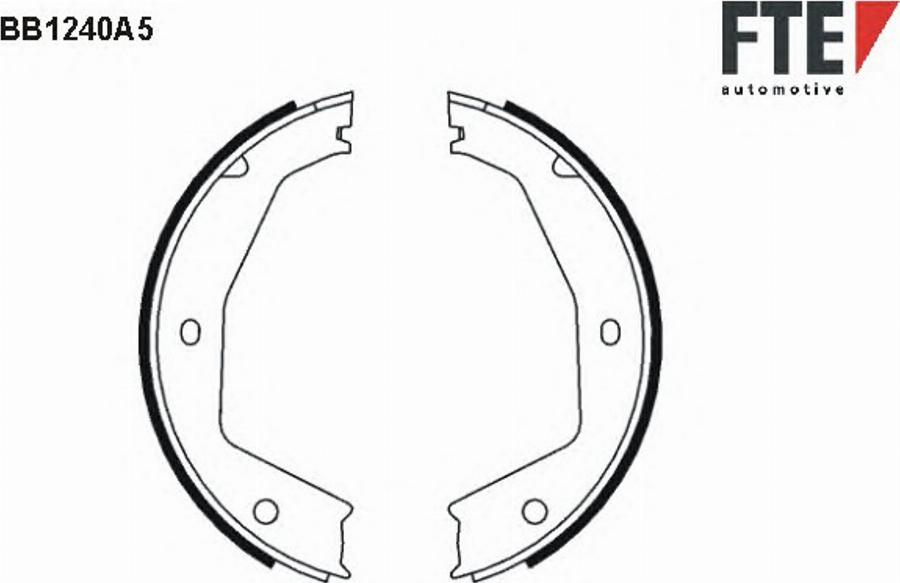 FTE BB1240A5 - Комплект тормозов, ручник, парковка unicars.by