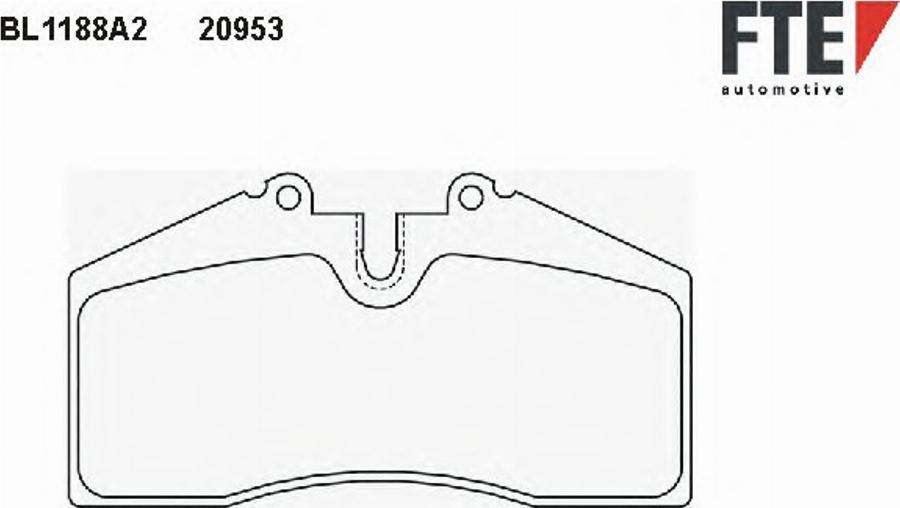 FTE BL1188A2 - Тормозные колодки, дисковые, комплект unicars.by