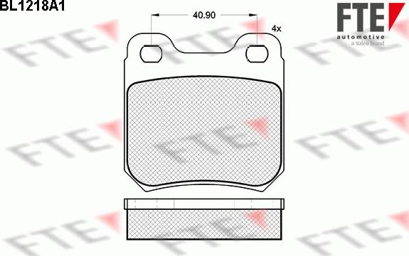 FTE BL1218A1 - Тормозные колодки, дисковые, комплект unicars.by