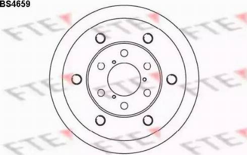 FTE BS4659 - Тормозной диск unicars.by