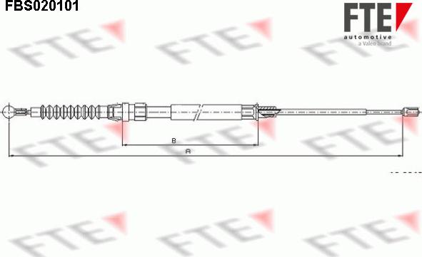 FTE FBS020101 - Тросик, cтояночный тормоз unicars.by