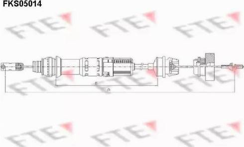 FTE FKS05014 - Трос, управление сцеплением unicars.by