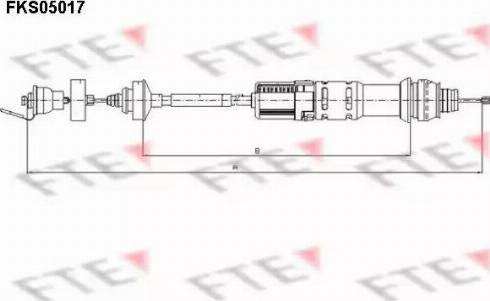 FTE FKS05017 - Трос, управление сцеплением unicars.by