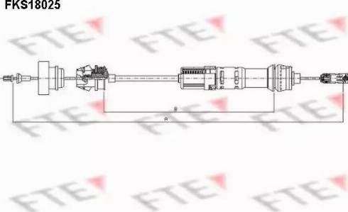 FTE FKS18025 - Трос, управление сцеплением unicars.by