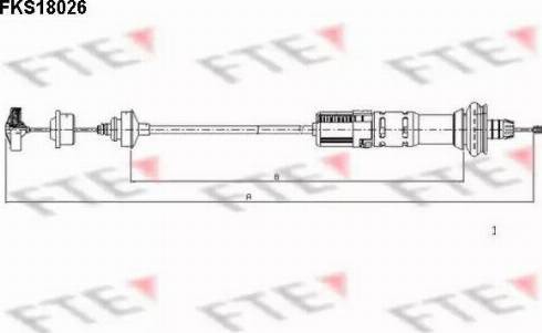 FTE FKS18026 - Трос, управление сцеплением unicars.by