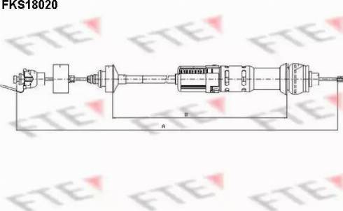 FTE FKS18020 - Трос, управление сцеплением unicars.by