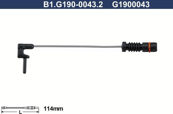 Galfer B1.G190-0043.2 - Сигнализатор, износ тормозных колодок unicars.by