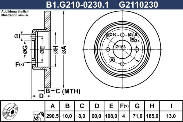 Galfer B1.G210-0230.1 - Тормозной диск unicars.by