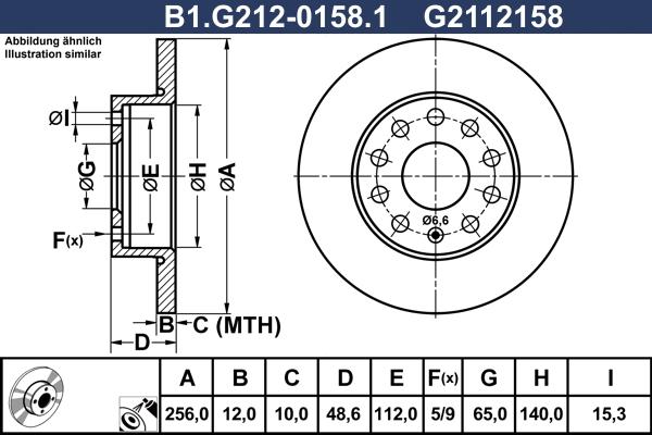 Galfer B1.G212-0158.1 - Тормозной диск unicars.by