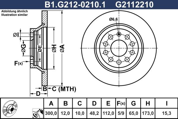 Galfer B1.G212-0210.1 - Тормозной диск unicars.by